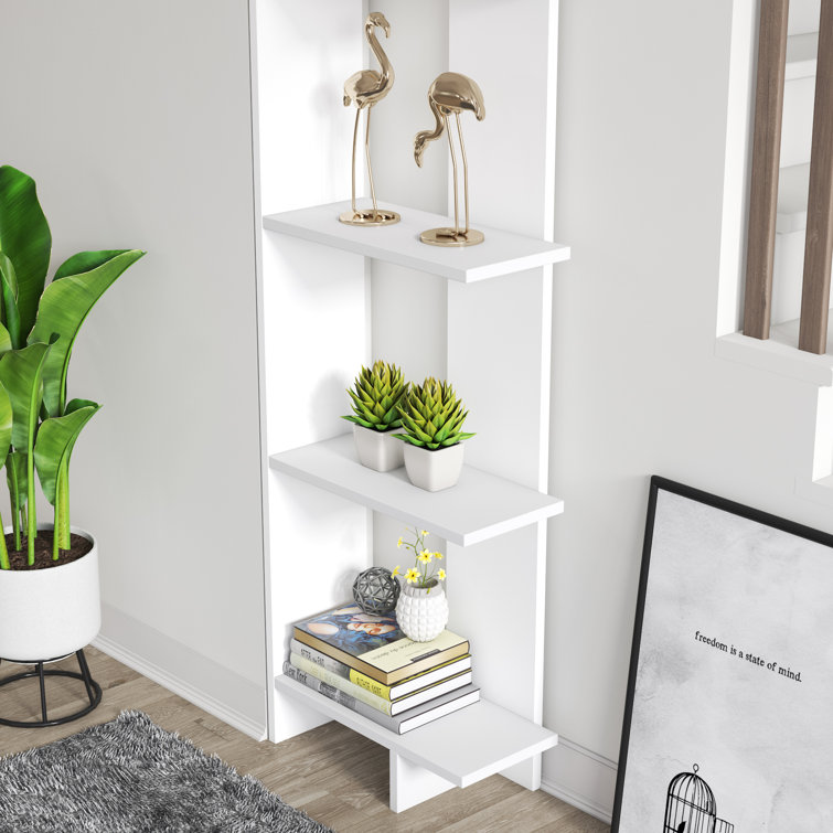 White corner 2025 bookshelf for nursery